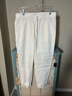 Buffalo David Bitton Women's White Drawstring Jogger Pants